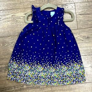 GAP Baby navy sleeveless dress floral